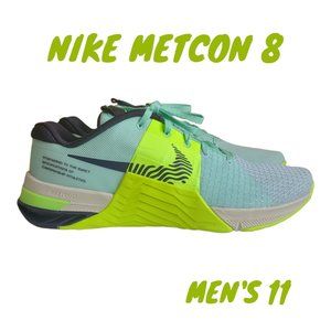 Nike Metcon 8 Mint Foam Cave Purple Volt Training Shoes Men's Size 11 NEW